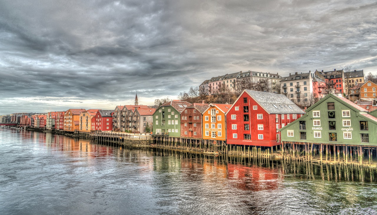 Trondheim-City in Norway